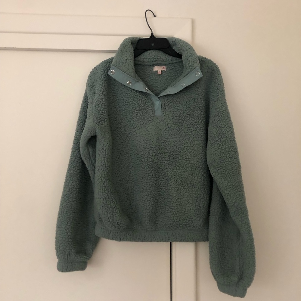 SHERPA // Teal Pullover Sweater